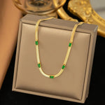 Load image into Gallery viewer, Emerald Horizon Necklace
