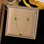 Load image into Gallery viewer, Emerald Serenity Necklace
