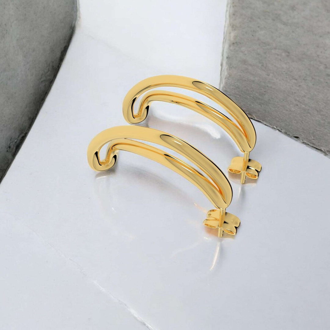 Golden Wave Earrings