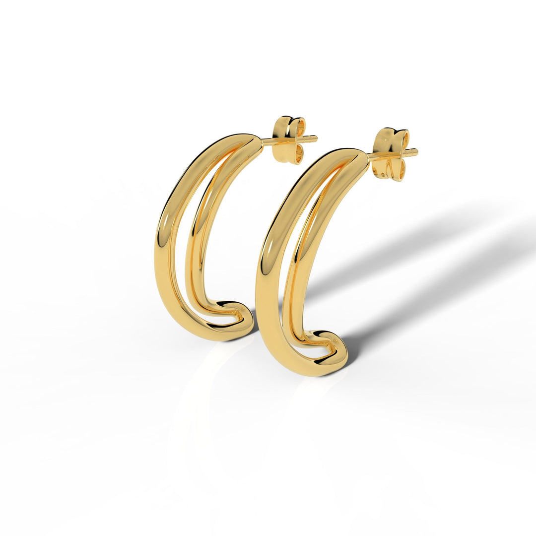 Golden Wave Earrings