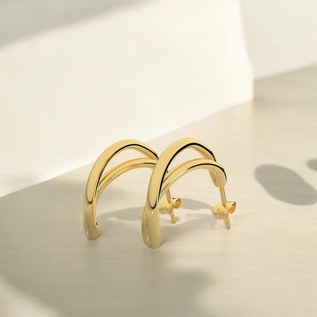 Golden Wave Earrings