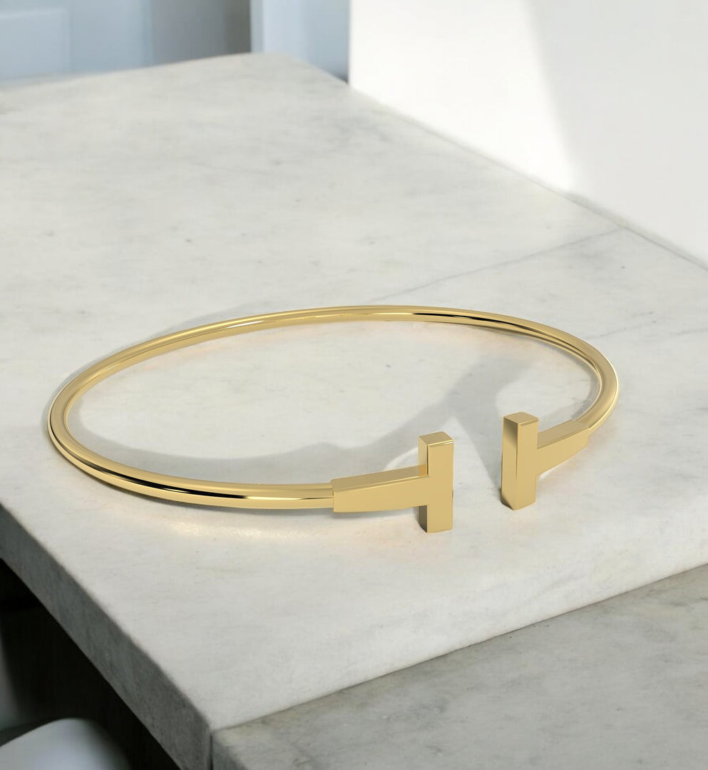 Twin Beam Bangle