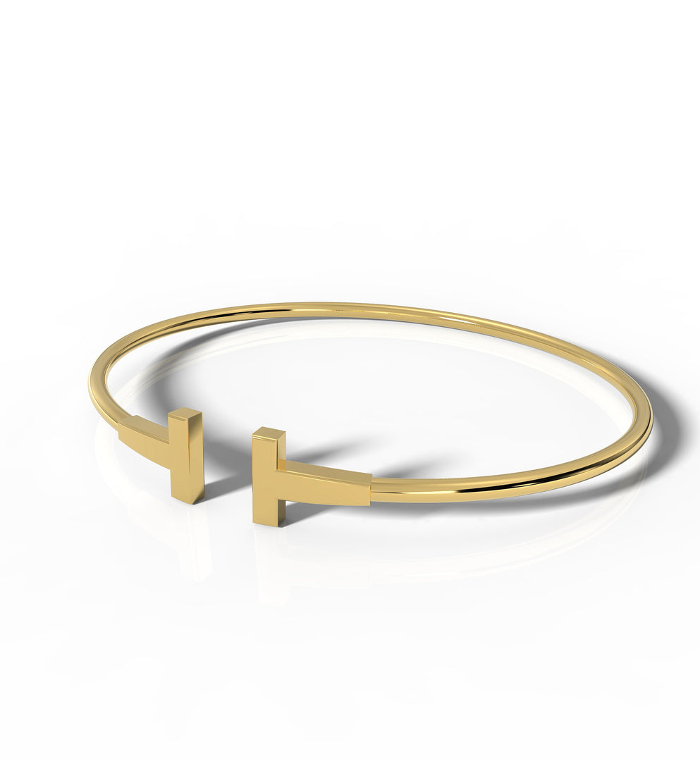 Twin Beam Bangle