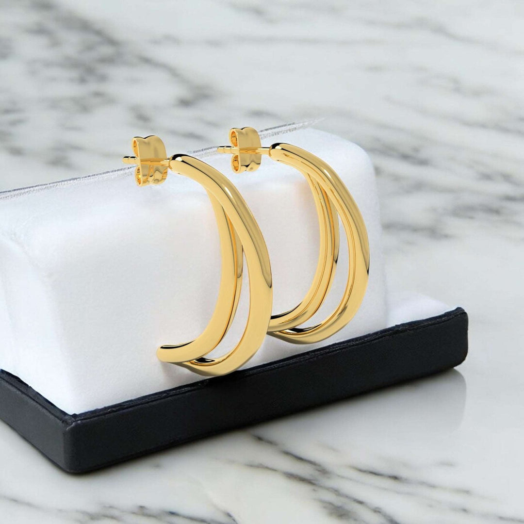 Golden Wave Earrings