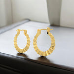 Load image into Gallery viewer, Sunburst Hoop Earrings
