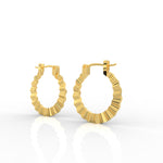 Load image into Gallery viewer, Sunburst Hoop Earrings
