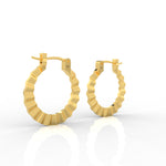 Load image into Gallery viewer, Sunburst Hoop Earrings
