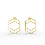 Load image into Gallery viewer, Hexagon Chic Earrings
