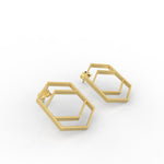 Load image into Gallery viewer, Hexagon Chic Earrings
