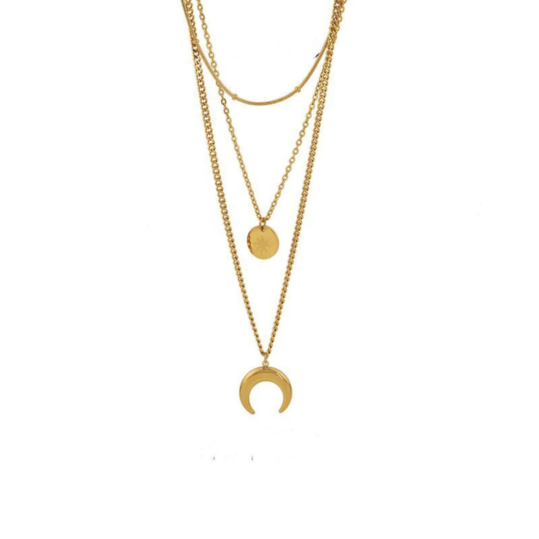 Moon Chain Pendant Necklace