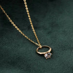 Load image into Gallery viewer, Ring Pendant Necklace
