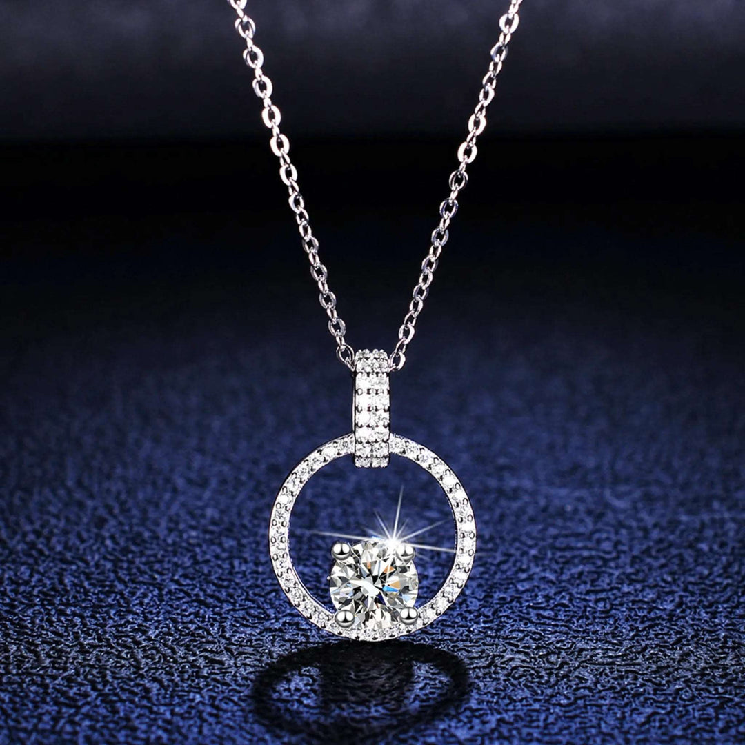 Round Moissanite Necklace