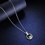 Load image into Gallery viewer, Round Moissanite Necklace
