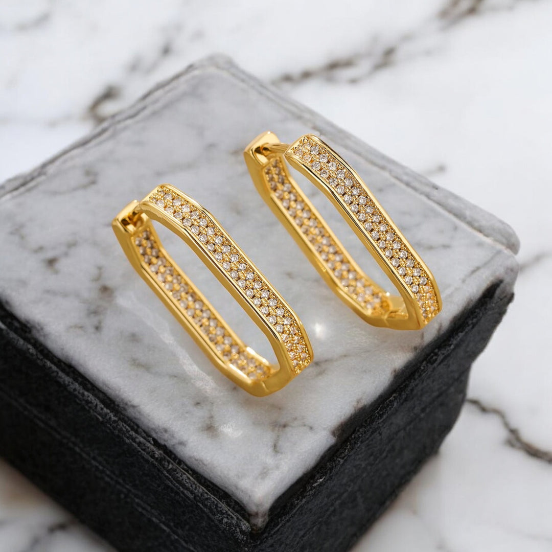 Golden Mirage Hoops