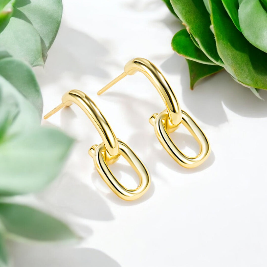 Golden Link Hoops