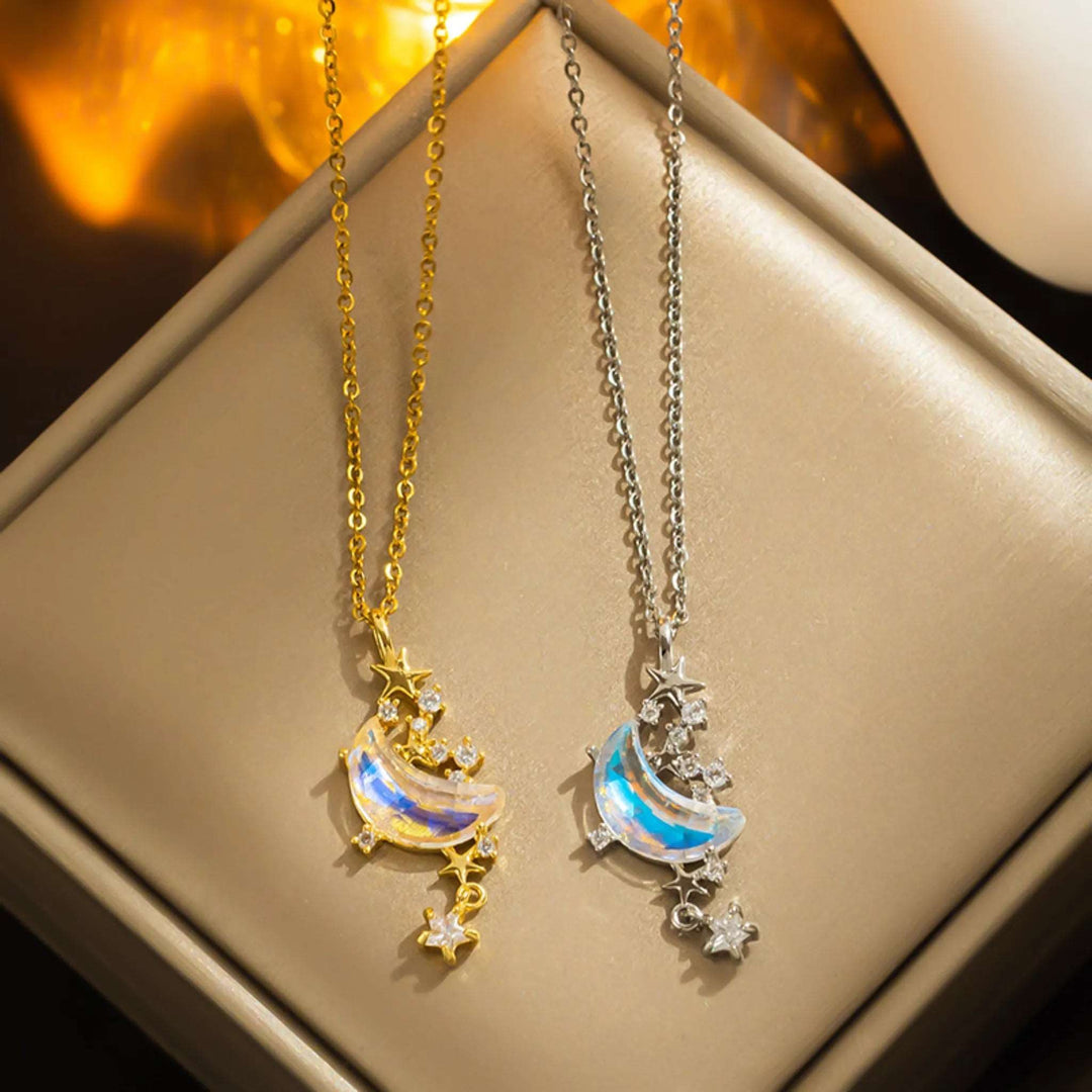 Moon Splash Star River Necklace