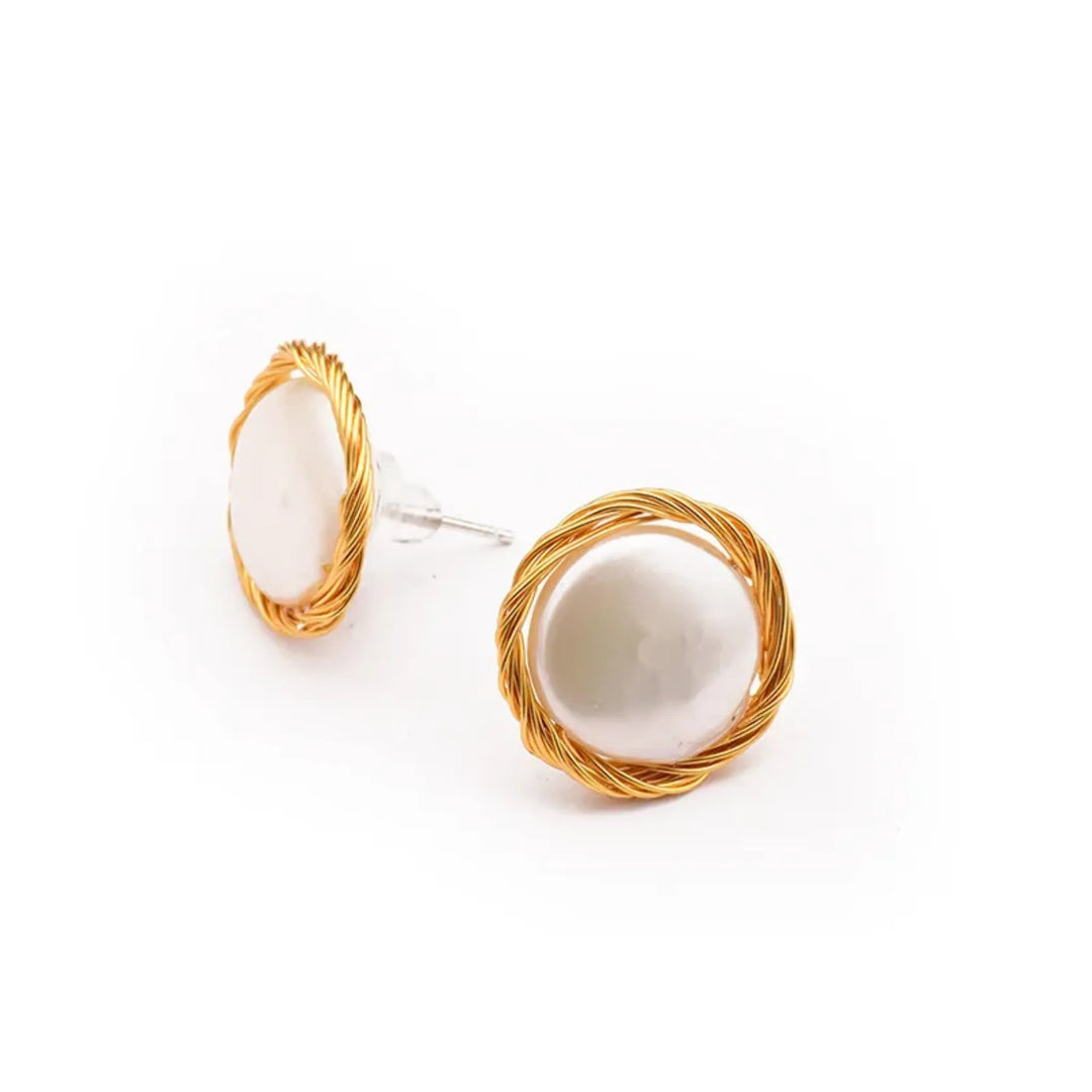 Pearl Twist Studs