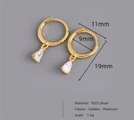 Load image into Gallery viewer, Teardrop Charm Hoops
