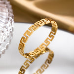 Load image into Gallery viewer, Gold Designer Bangle
