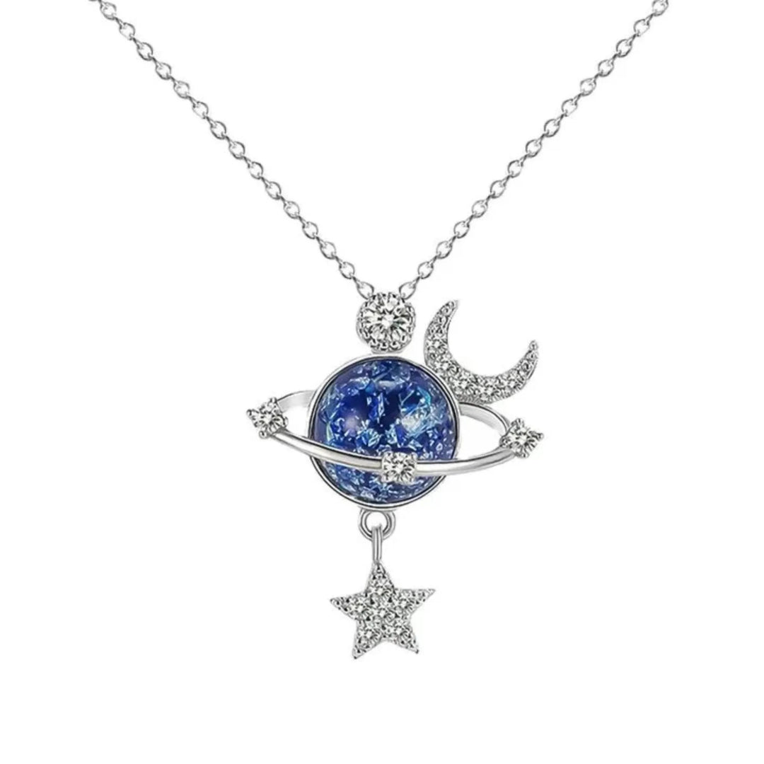 Star Moon Pendant Necklace