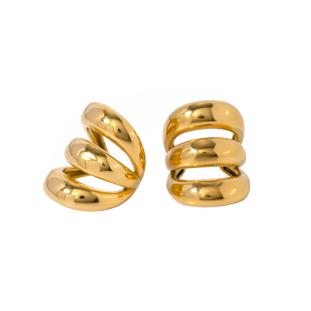 Golden Spiral Ear Cuffs