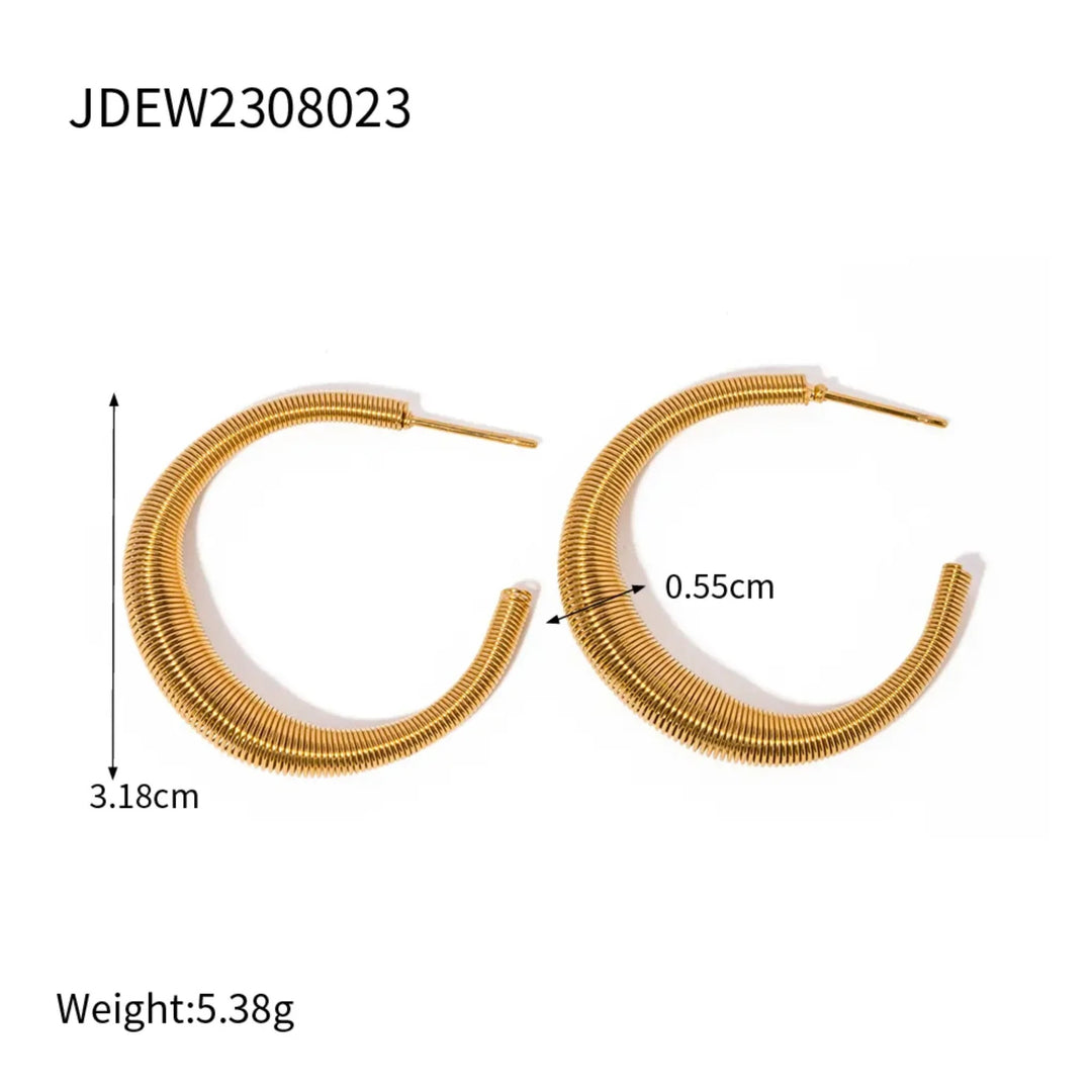 Golden Spiral Hoops