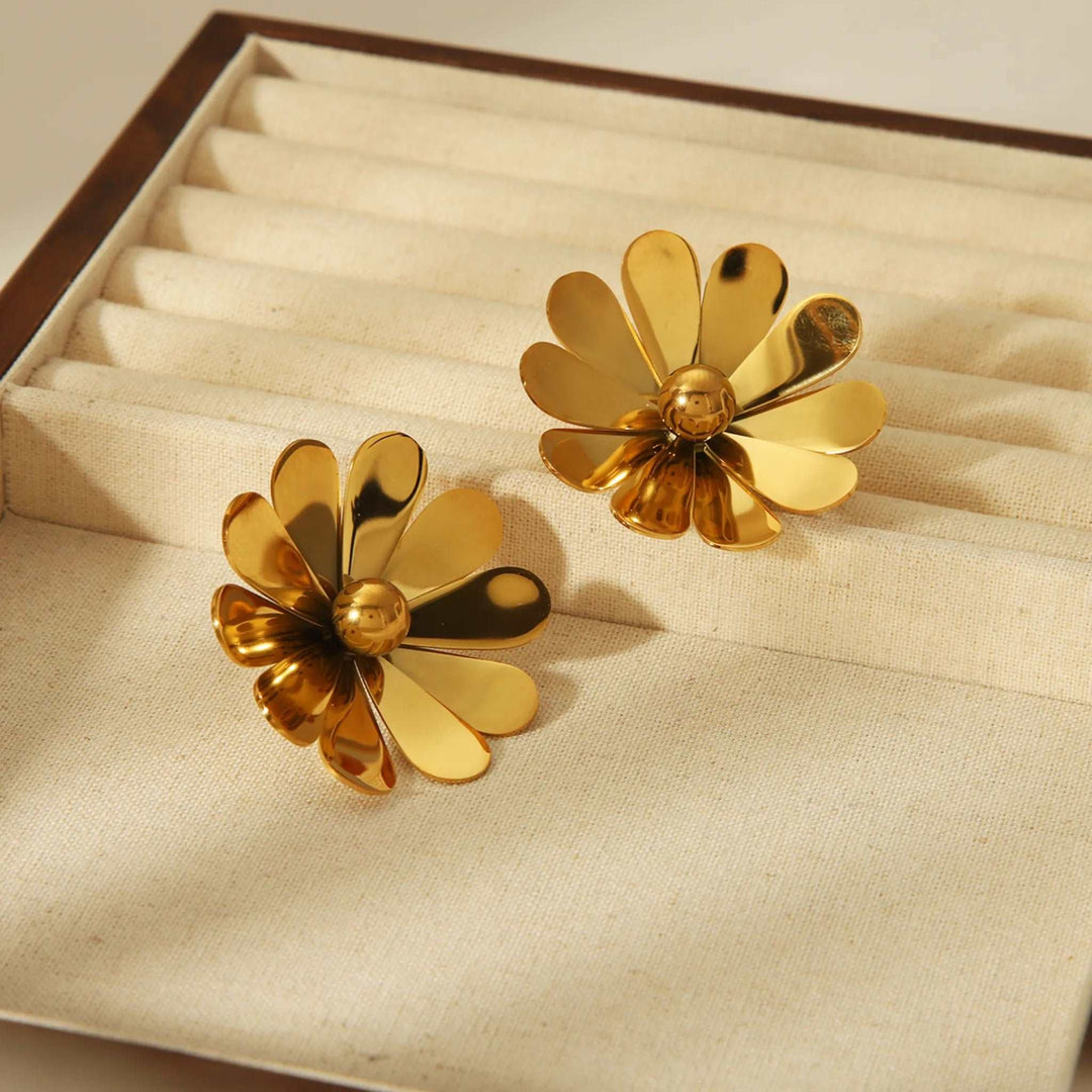 Golden Bloom Studs