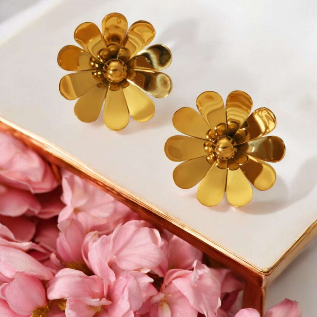 Golden Bloom Studs