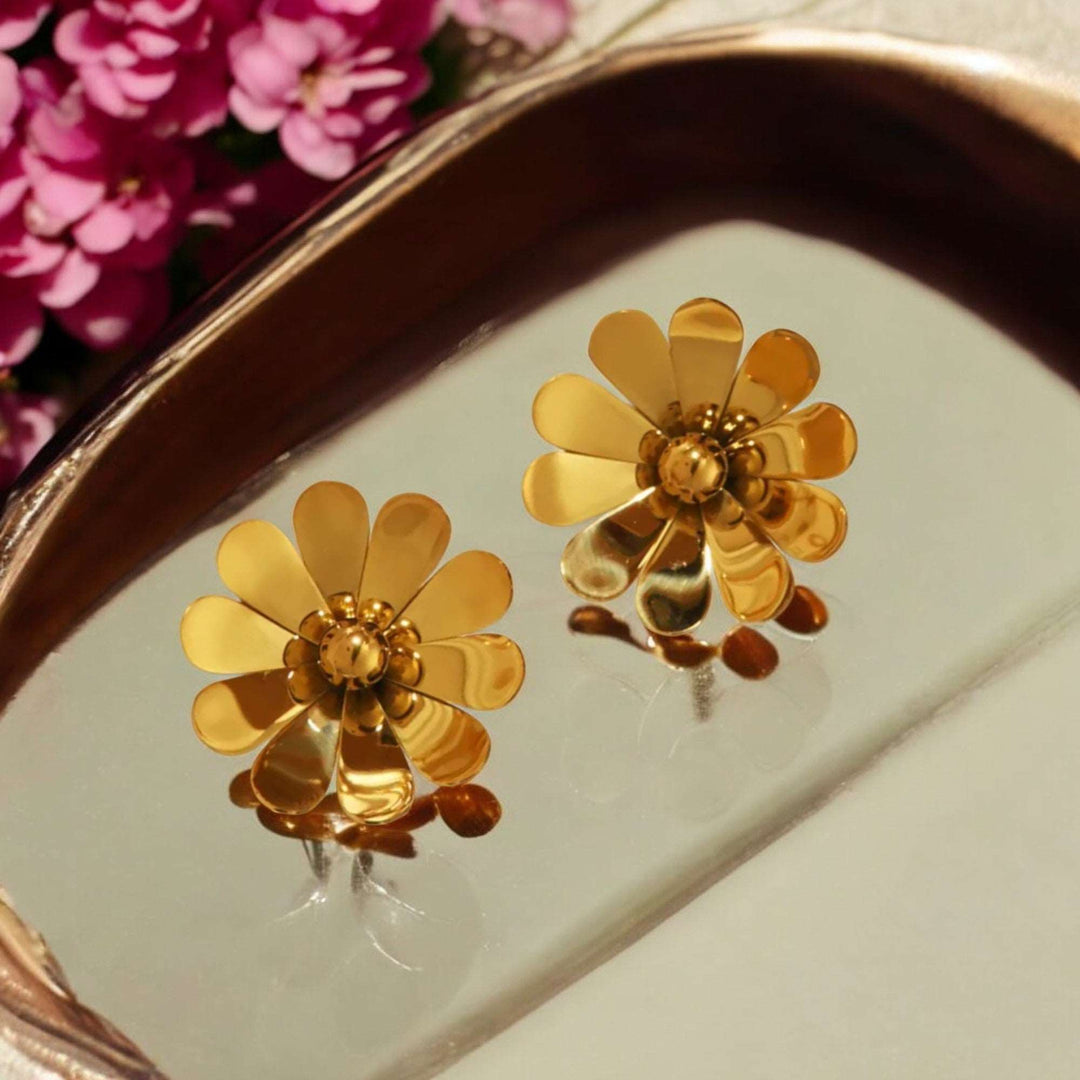 Golden Bloom Studs