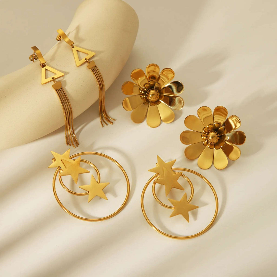 Golden Bloom Studs