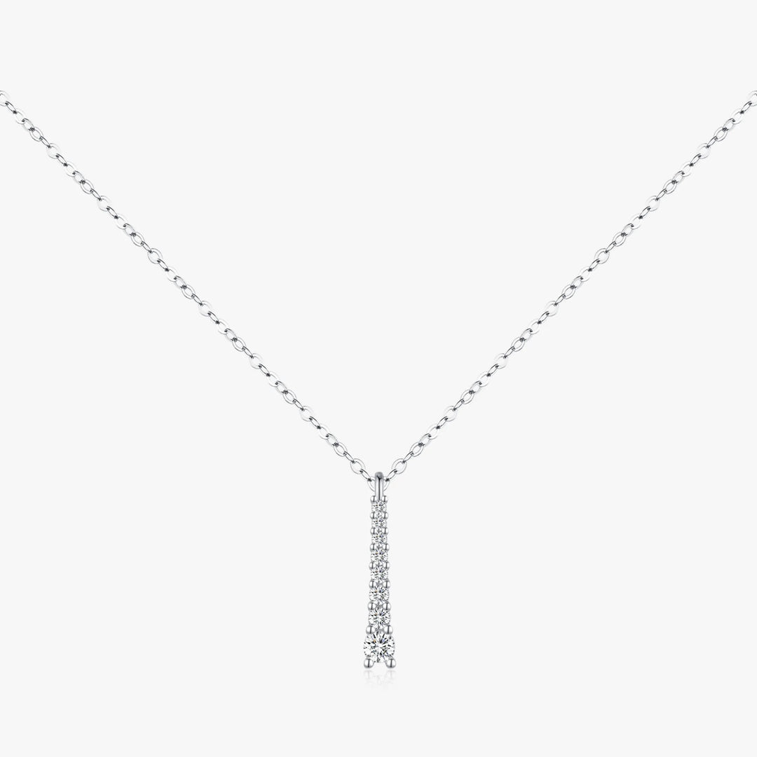 Silver Moissanite Necklace