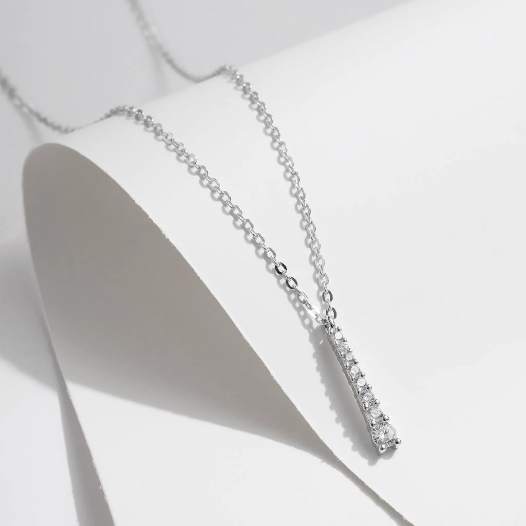 Silver Moissanite Necklace