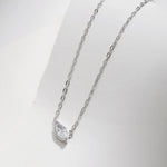 Load image into Gallery viewer, Oval Zircon Pendant Necklace
