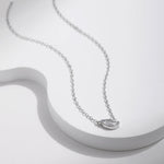 Load image into Gallery viewer, Oval Zircon Pendant Necklace
