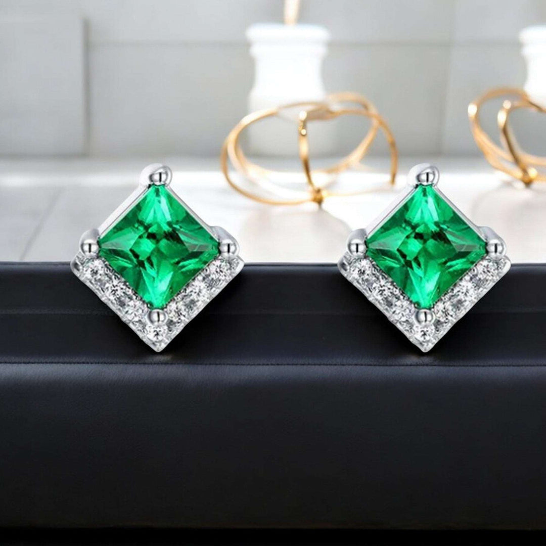 Emerald Radiance Studs