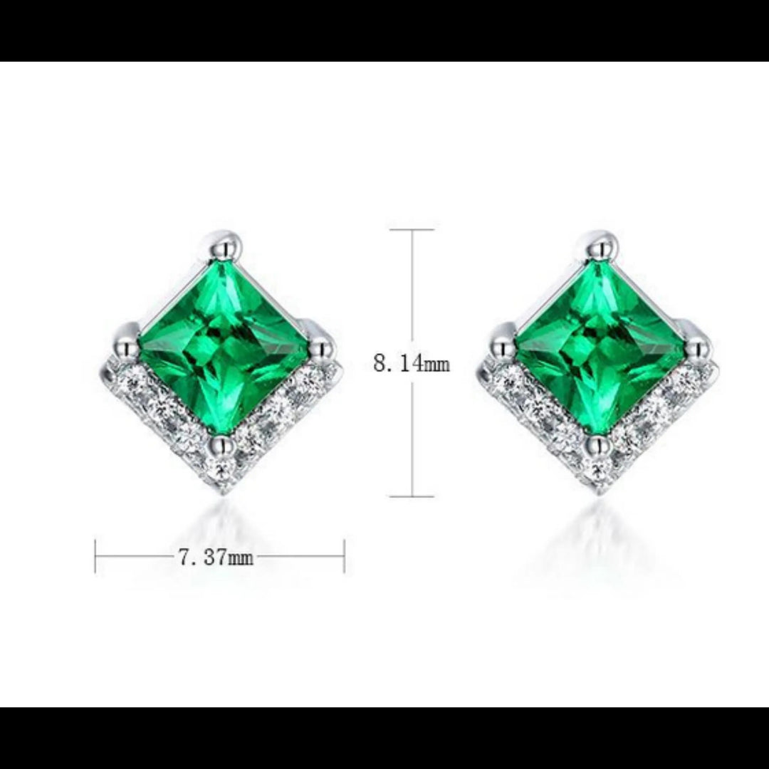 Emerald Radiance Studs