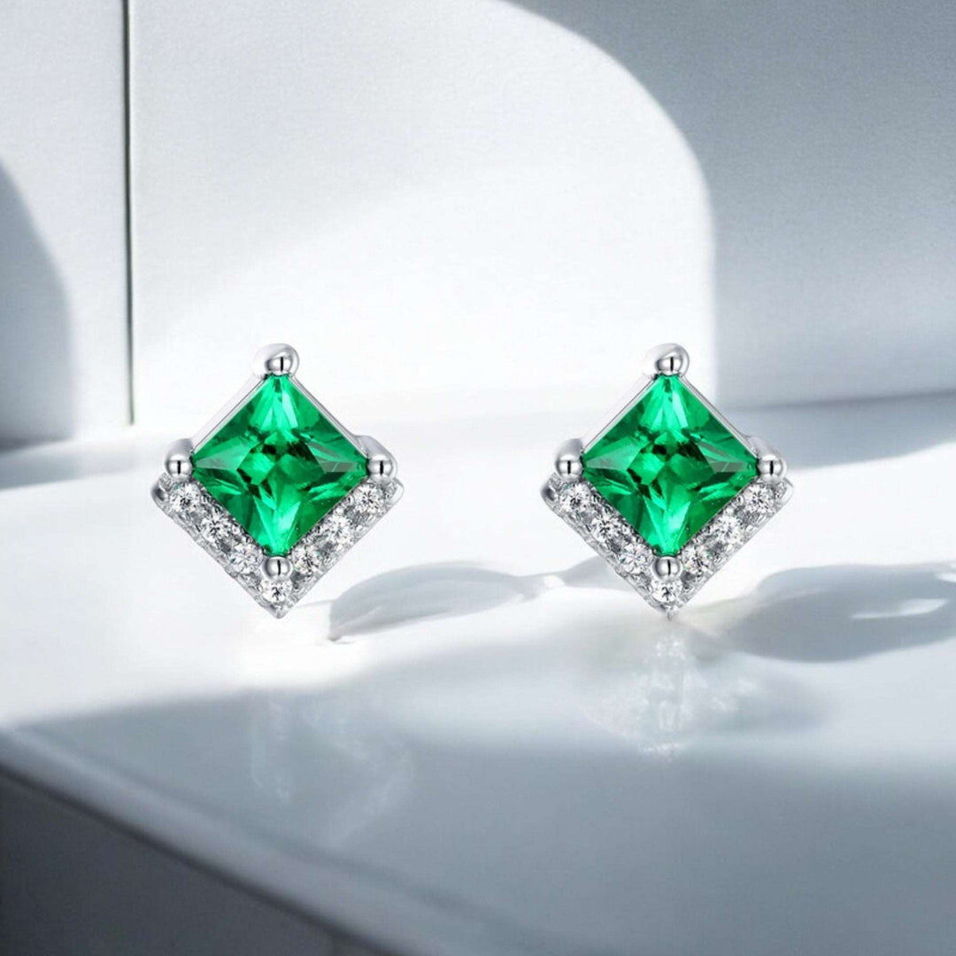 Emerald Radiance Studs