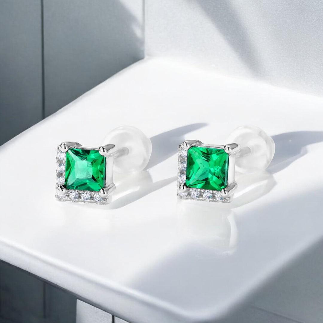 Emerald Radiance Studs