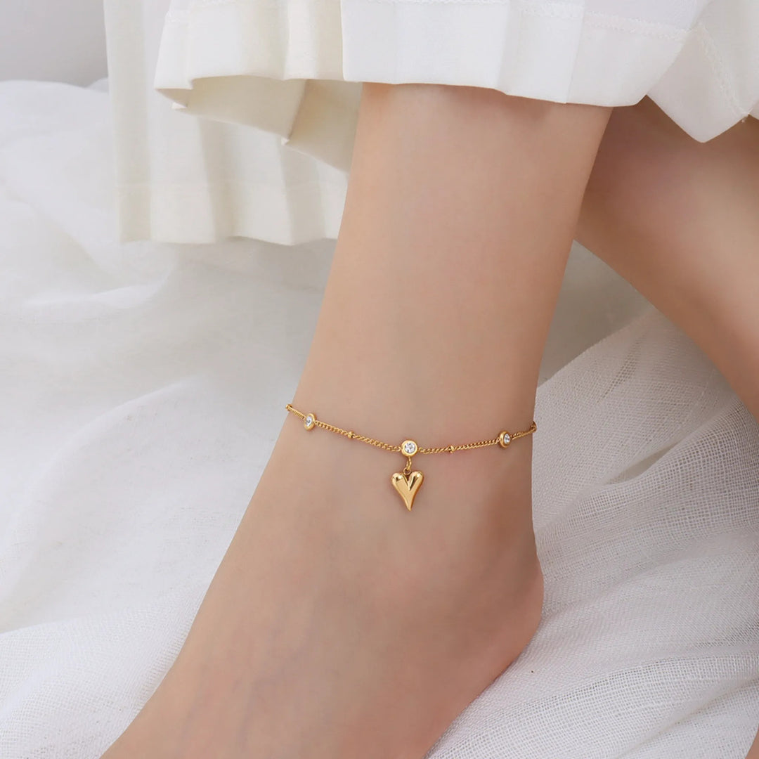 Heart’s Embrace Anklet