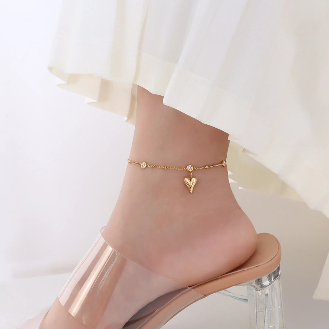 Heart’s Embrace Anklet