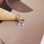 Load image into Gallery viewer, Teardrop Charm Hoops
