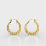 Load and play video in Gallery viewer, Sunburst Hoop Earrings
