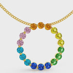 Load and play video in Gallery viewer, Rainbow Circle Necklace
