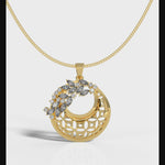 Load and play video in Gallery viewer, Crescent Bloom Necklace
