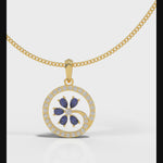 Load and play video in Gallery viewer, Sapphire Blossom Necklace
