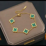 Load image into Gallery viewer, Green Clover Bracelet
