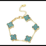 Load image into Gallery viewer, Green Clover Bracelet
