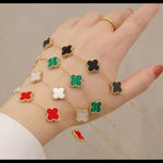 Load image into Gallery viewer, Green Clover Bracelet
